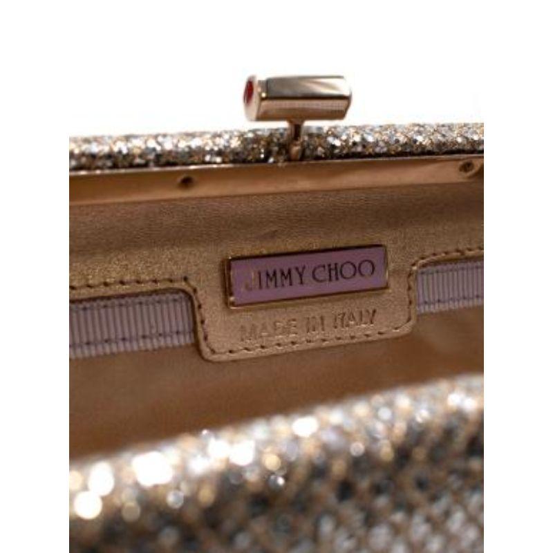 Jimmy Choo Champagne Sequin Embellished Clutch 5