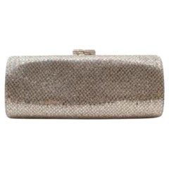 Jimmy Choo Champagner-Clutch mit Paillettenverzierung