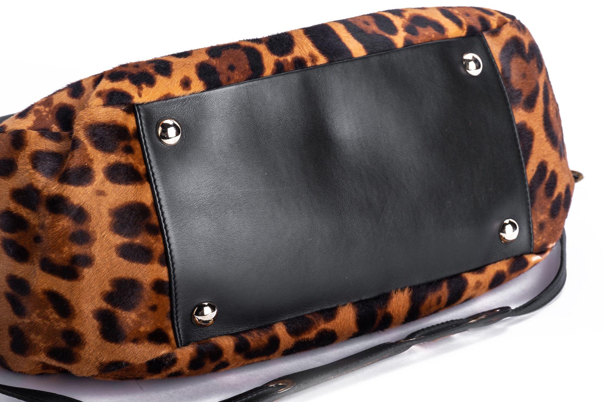 Jimmy Choo Cheetah Pony Hair Bag New In New Condition For Sale In West Hollywood, CA