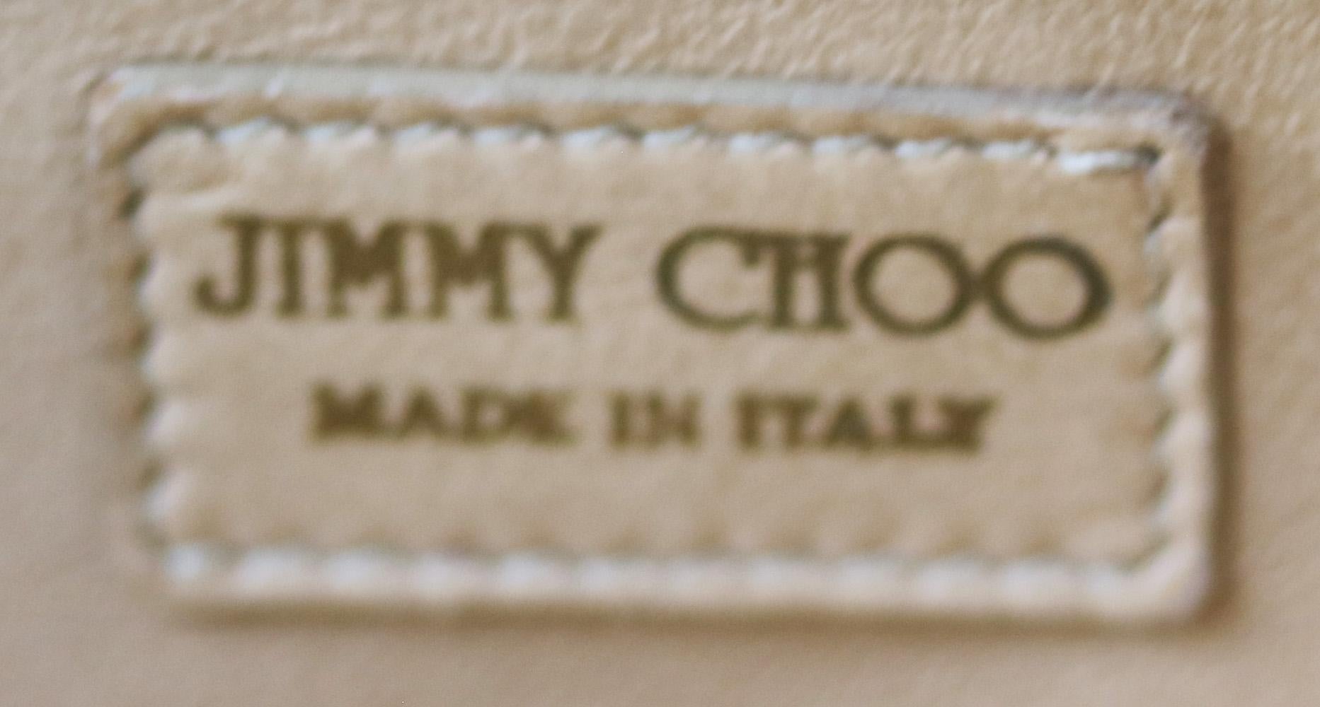 Jimmy Choo Ciggy Croc-Effect Leather Clutch  3