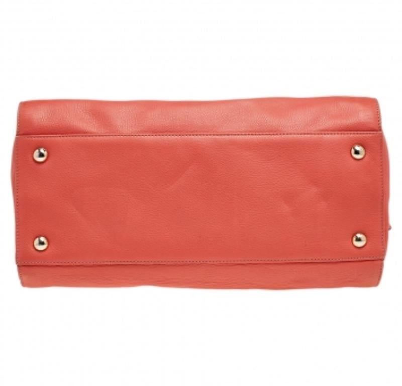 Jimmy Choo Coral Leather Rosalie Satchel 4