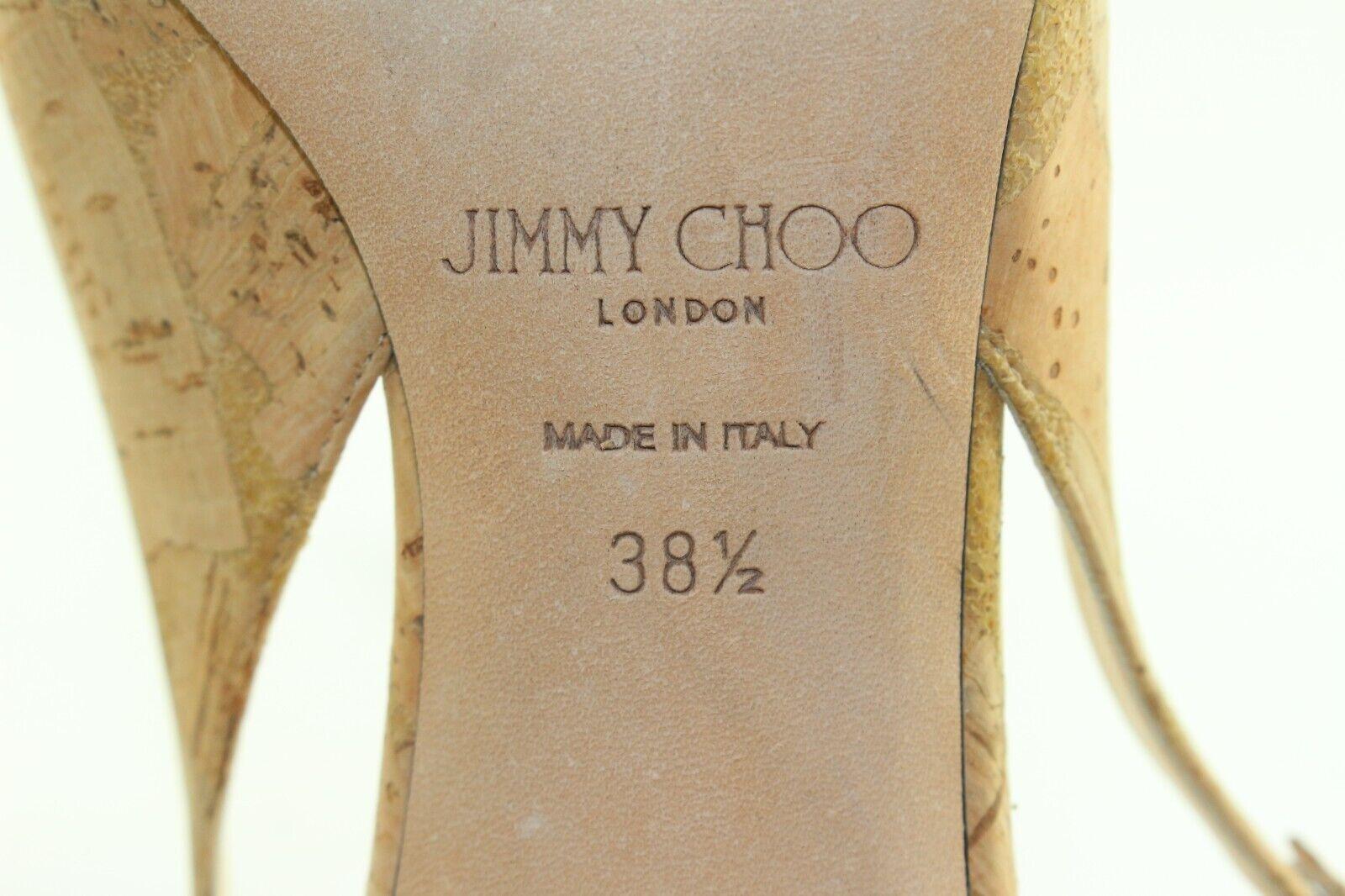 JIMMY CHOO Cork Kitten Heels 1JC111K For Sale 5