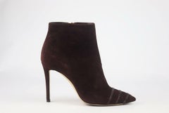 Jimmy Choo Crystal Embellished Suede Ankle Boots