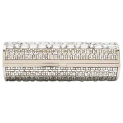 Jimmy Choo Crystal Embellished Tube Clutch Bag