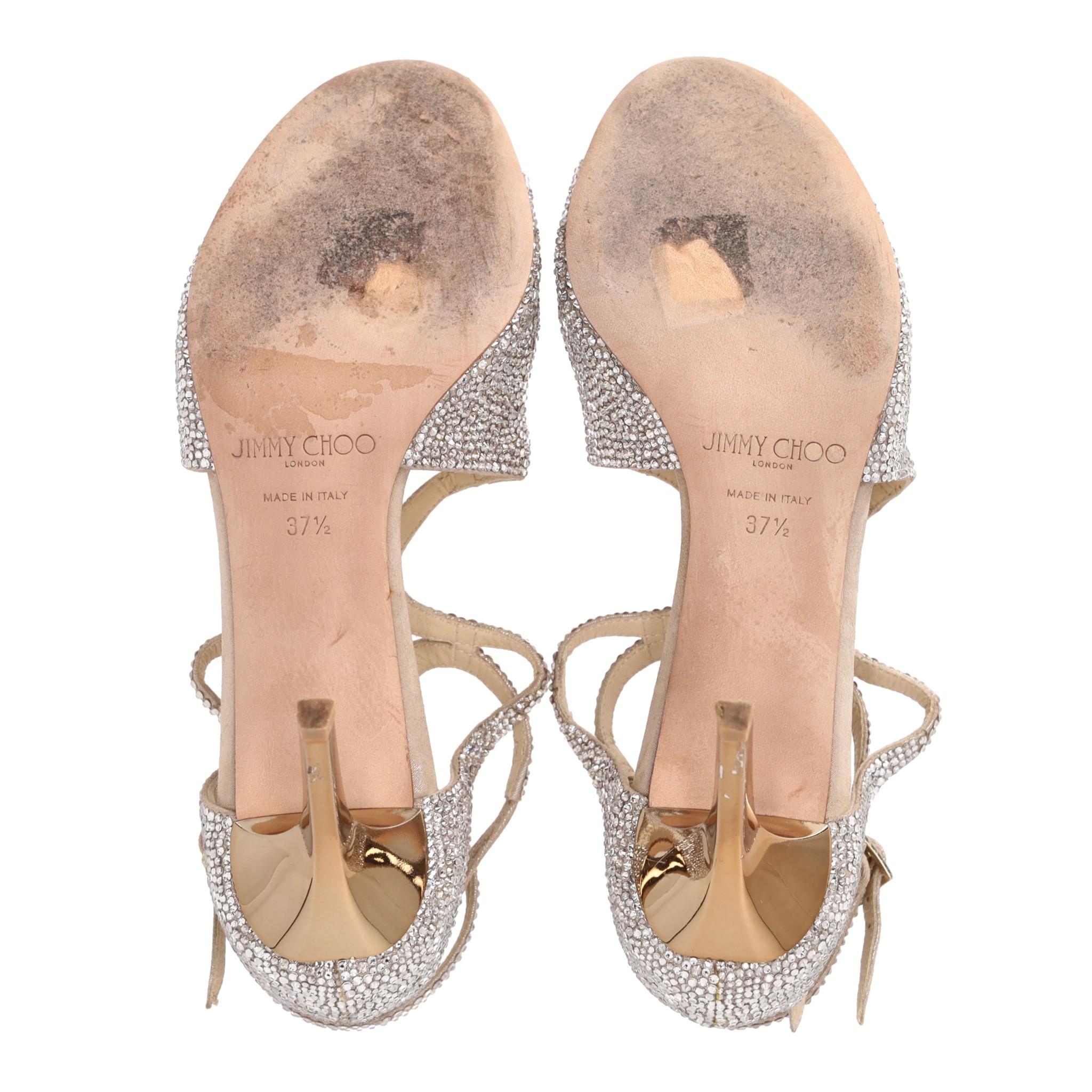 Jimmy Choo Crystal Lance Sandals 1