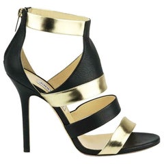 Jimmy Choo Cutout Leather Sandals