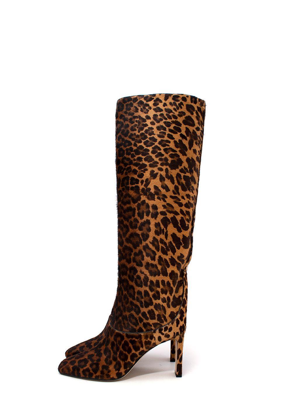 long leopard boots