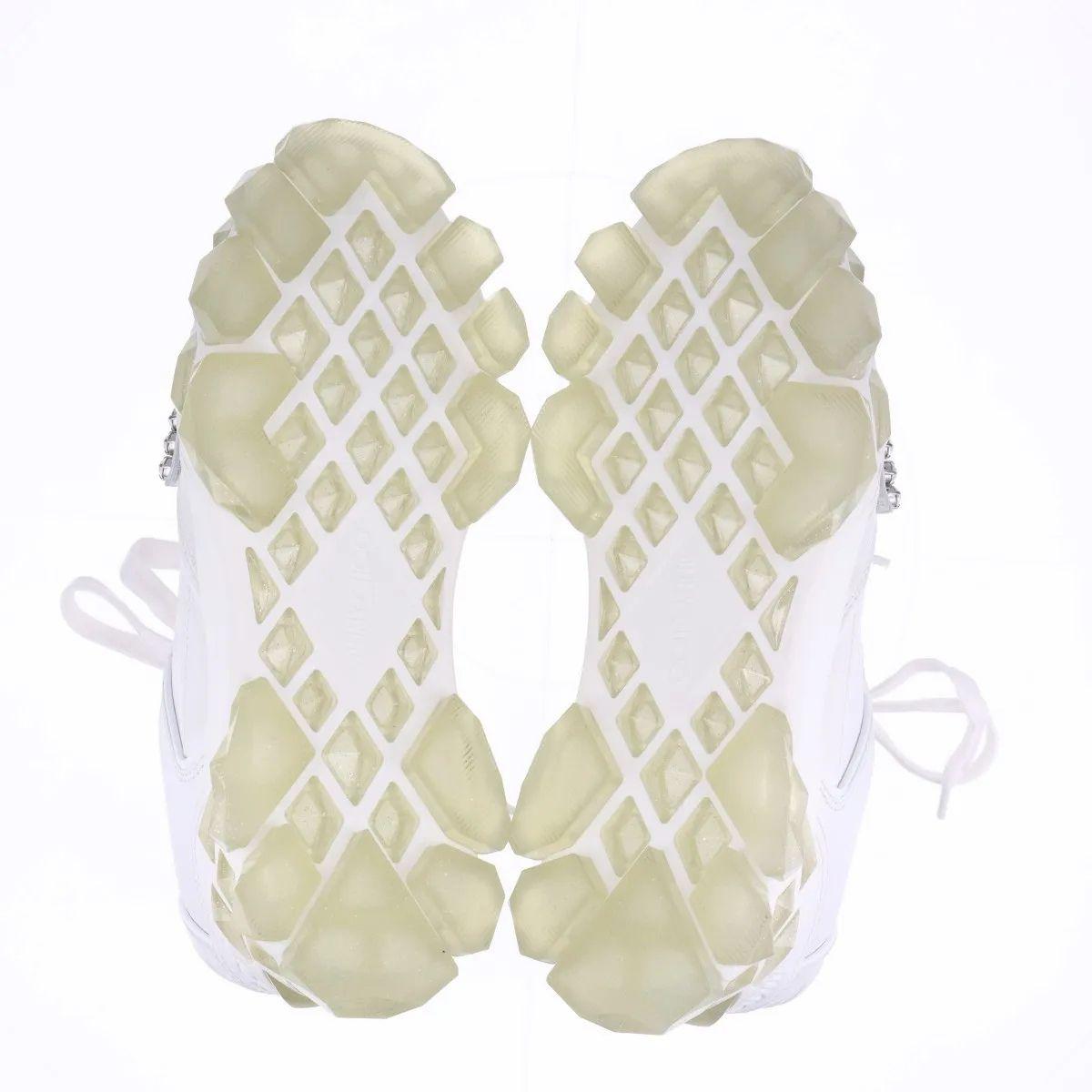Jimmy Choo Diamond Leather Sneaker Unisex White For Sale 5