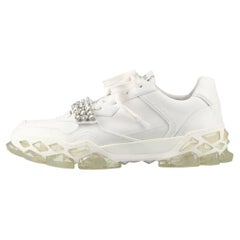 Jimmy Choo Diamond Leather Sneaker Unisex White