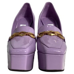 Escarpins à plateforme « Diamond Tilda » de Jimmy Choo en cuir violet