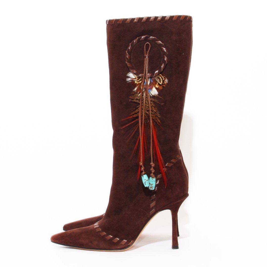 Jimmy Choo Dreamcatcher Suede Boot In Good Condition In Los Angeles, CA