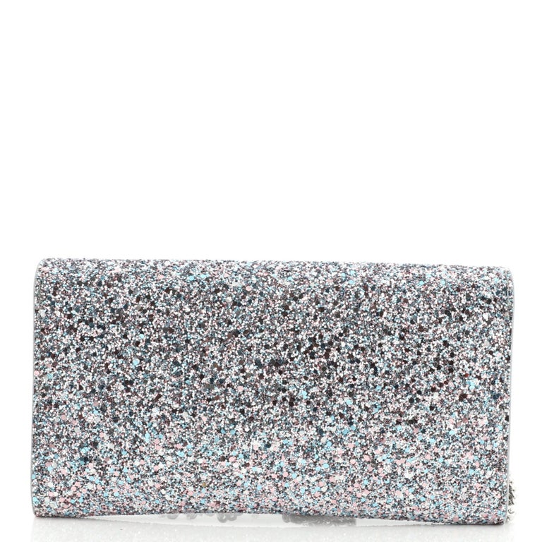 Jimmy Choo Emmie Clutch Glitter Leather at 1stDibs