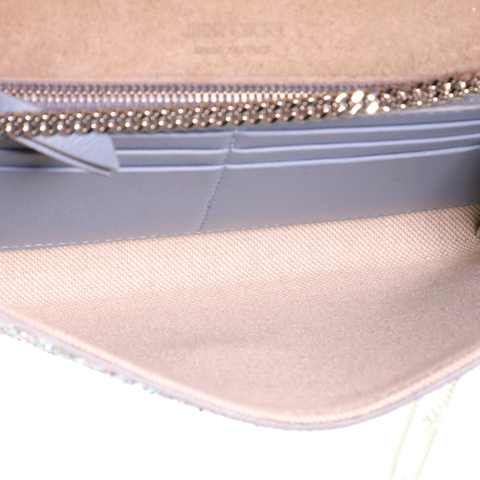 Women's or Men's Jimmy Choo Emmie Clutch Glitter Leather