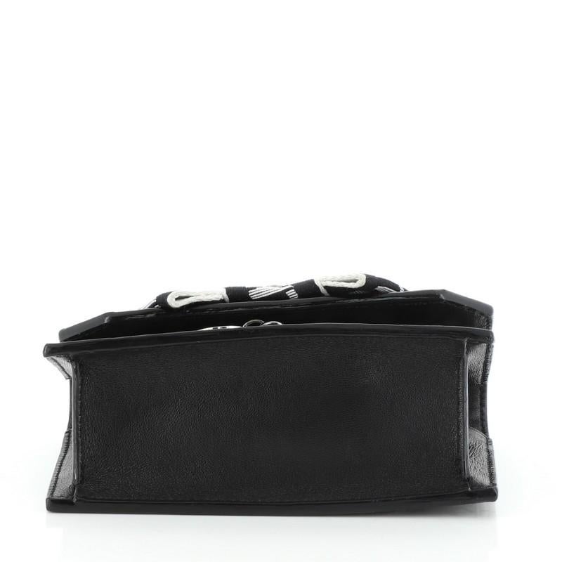 Jimmy Choo Finley Chain Wallet Printed Canvas In Good Condition In NY, NY