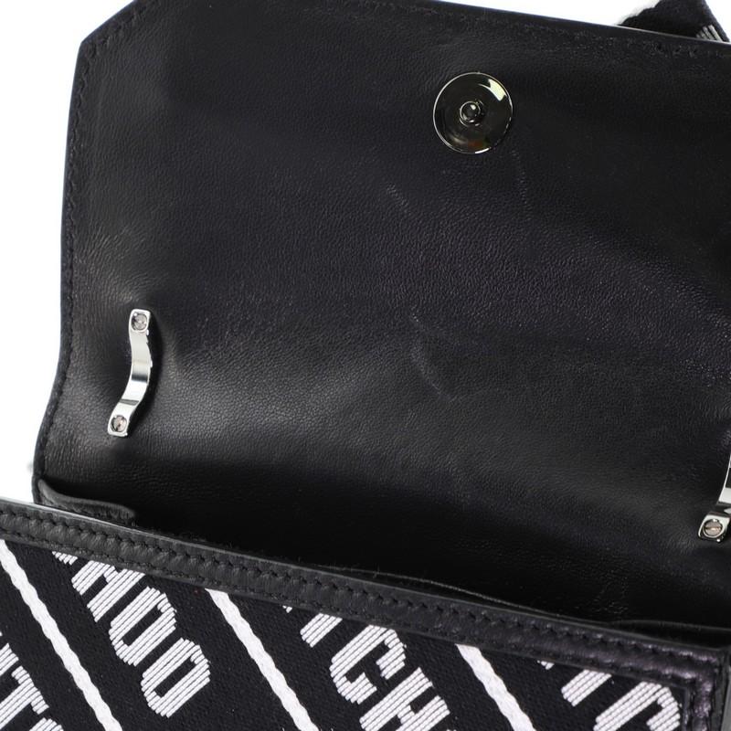 Jimmy Choo Finley Chain Wallet Printed Canvas 1