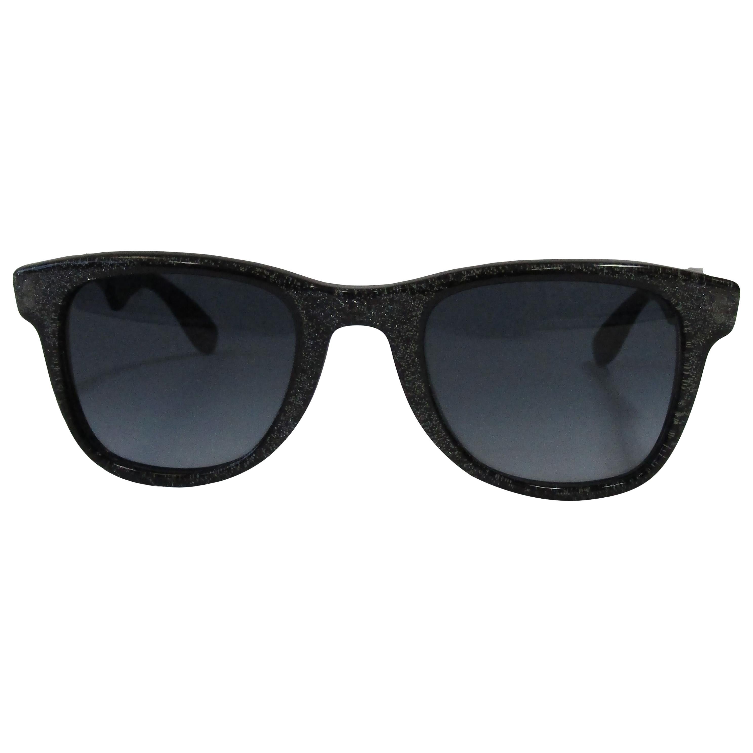 Jimmy Choo for Carrera Black Sparkled Framed Optyl Sunglasses For Sale