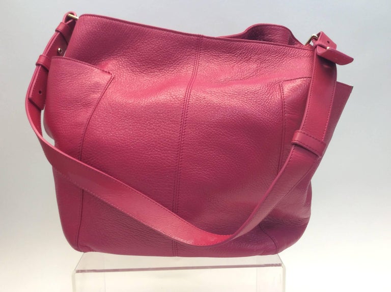 Jimmy Choo Fuchsia Leather Handbag For Sale at 1stDibs