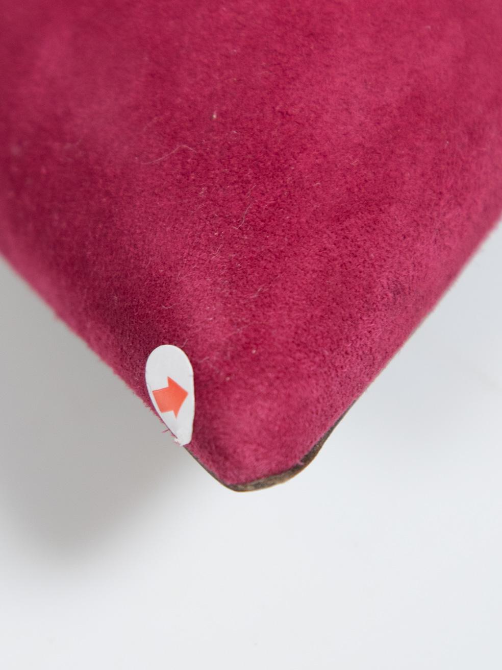 Jimmy Choo Fuchsia Suede Low Heel Pumps Size IT 38 1