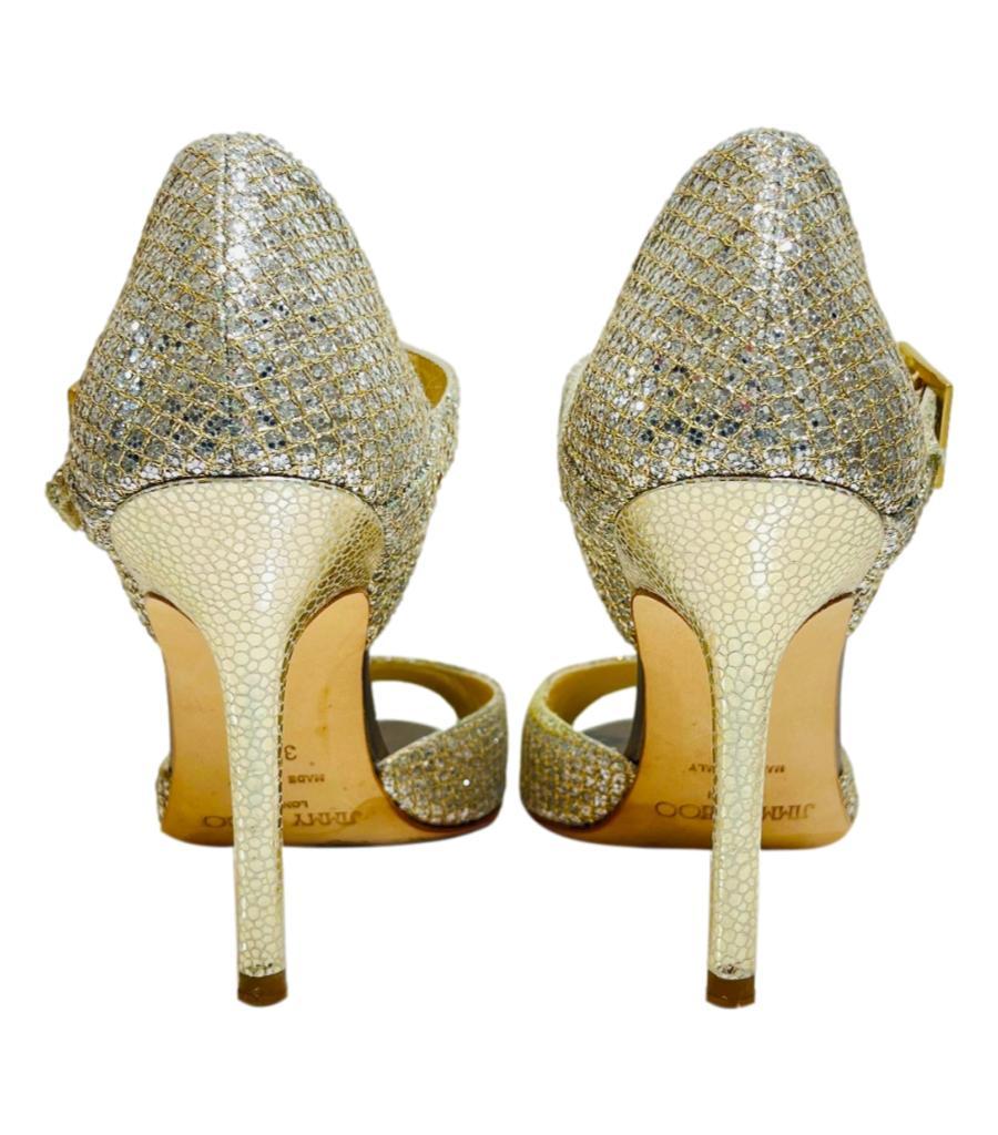 Women's Jimmy Choo Glitter Mary Jane Sandals For Sale