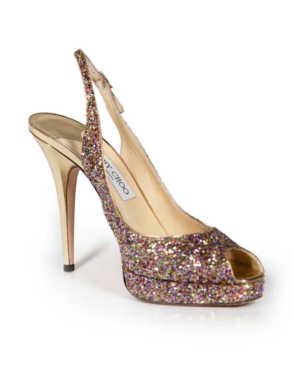 CONDITION is Good. General wear to pumps is evident. Moderate signs of wear to the insoles where a number of small discoloured marks are seen. Scuff marks and a small tear can be found at the heels with the outsoles showing clear signs of abrasion