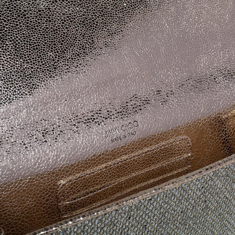Clutches Jimmy Choo - Milla glitter patent leather clutch - MILLAGPASAND