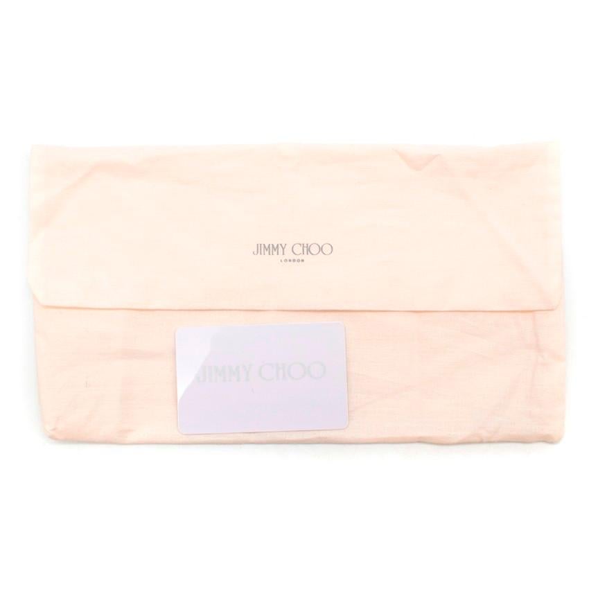 Jimmy Choo gold glitter clutch 5