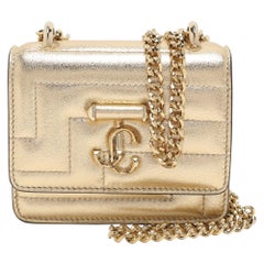 Bolso Crossbody Avenue de piel dorada de Jimmy Choo