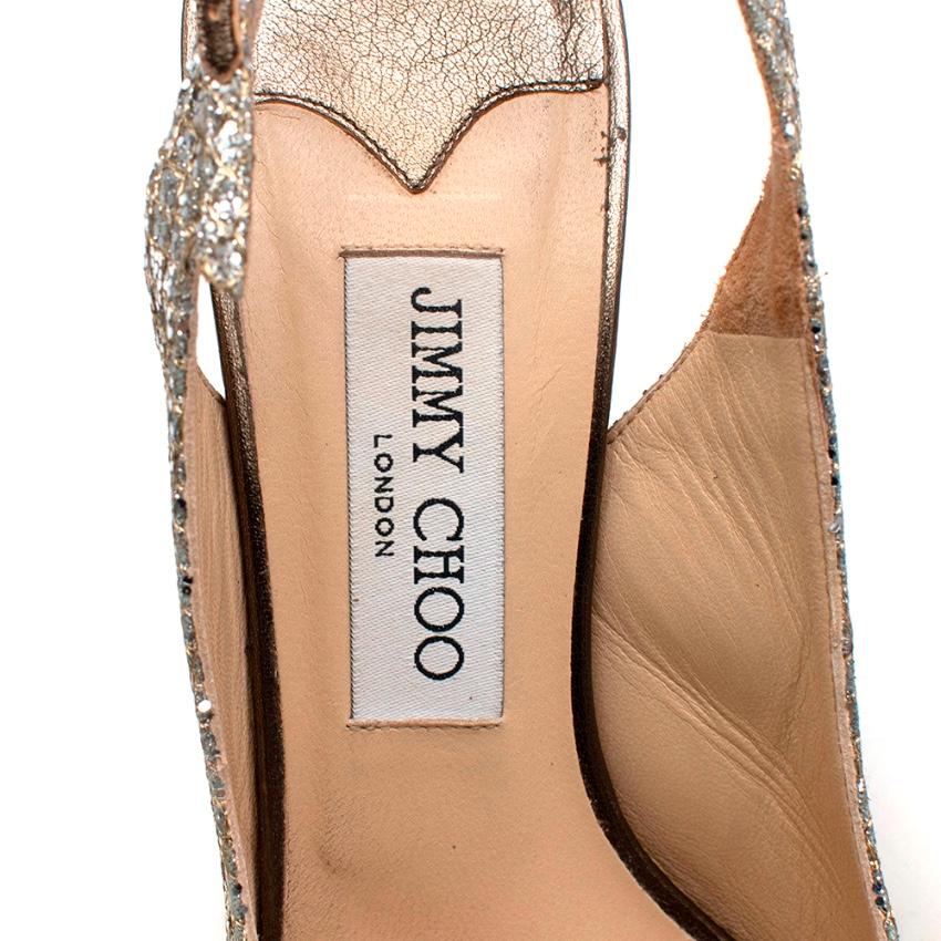 jimmy choo glitter peep toe