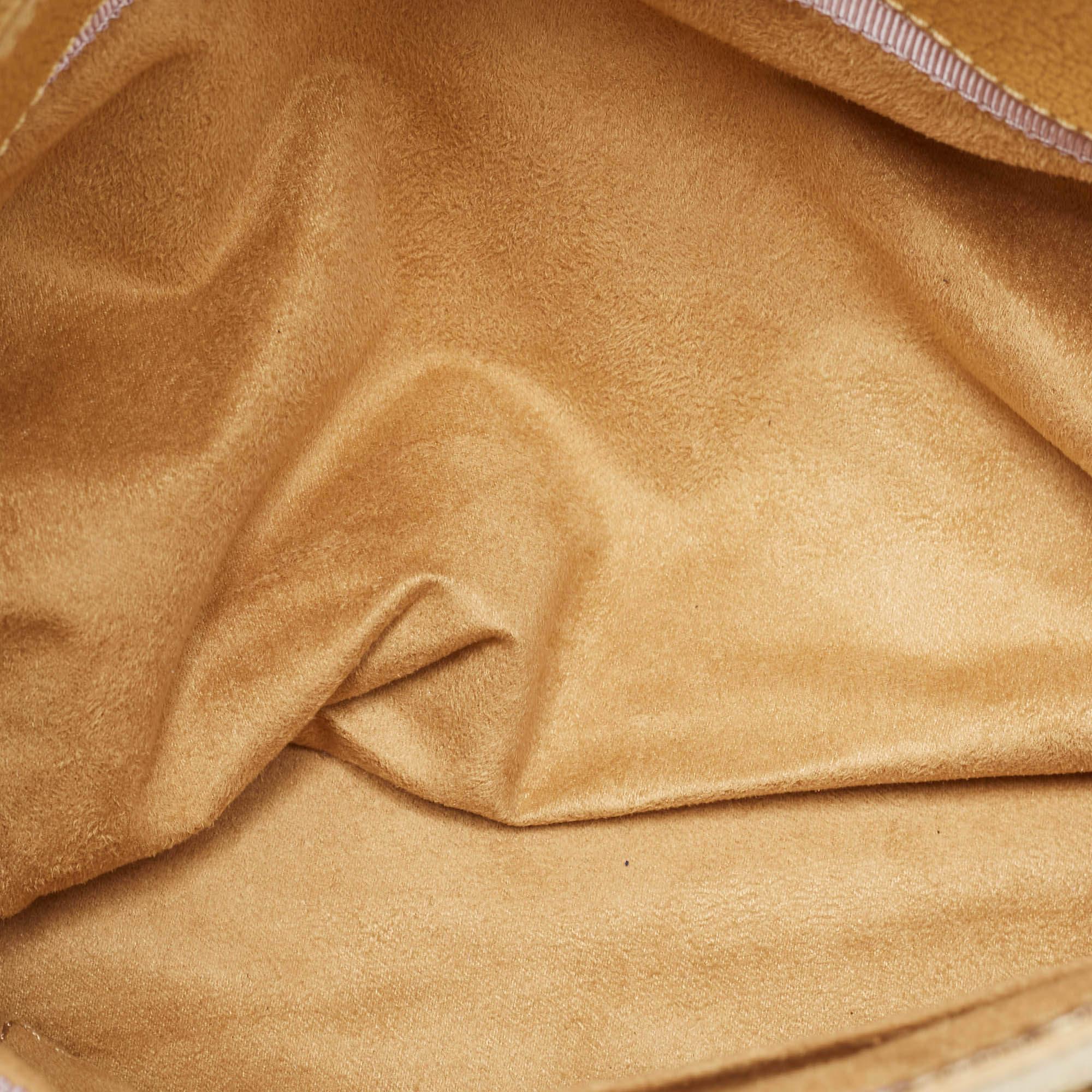 Jimmy Choo Gold Leather Tulita Shoulder Bag 5