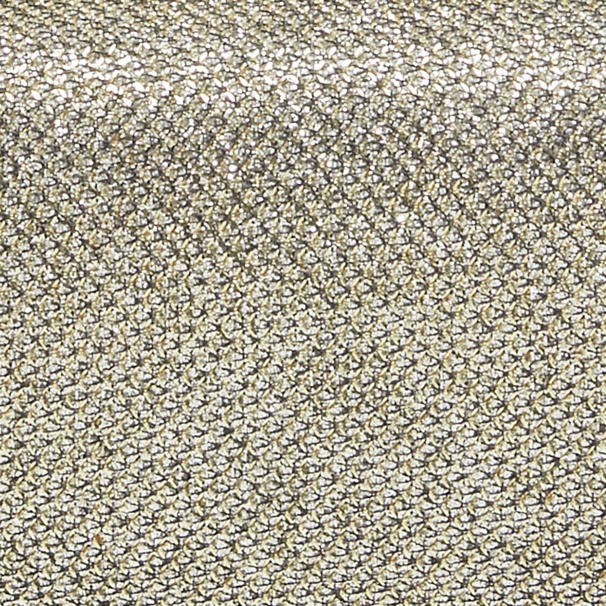 Jimmy Choo Gold/Silver Glitter Lurex Fabric Twill Tube Clutch 4