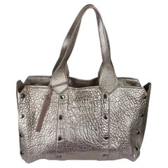 Jimmy Choo Gold Stud Structured Leather Tote