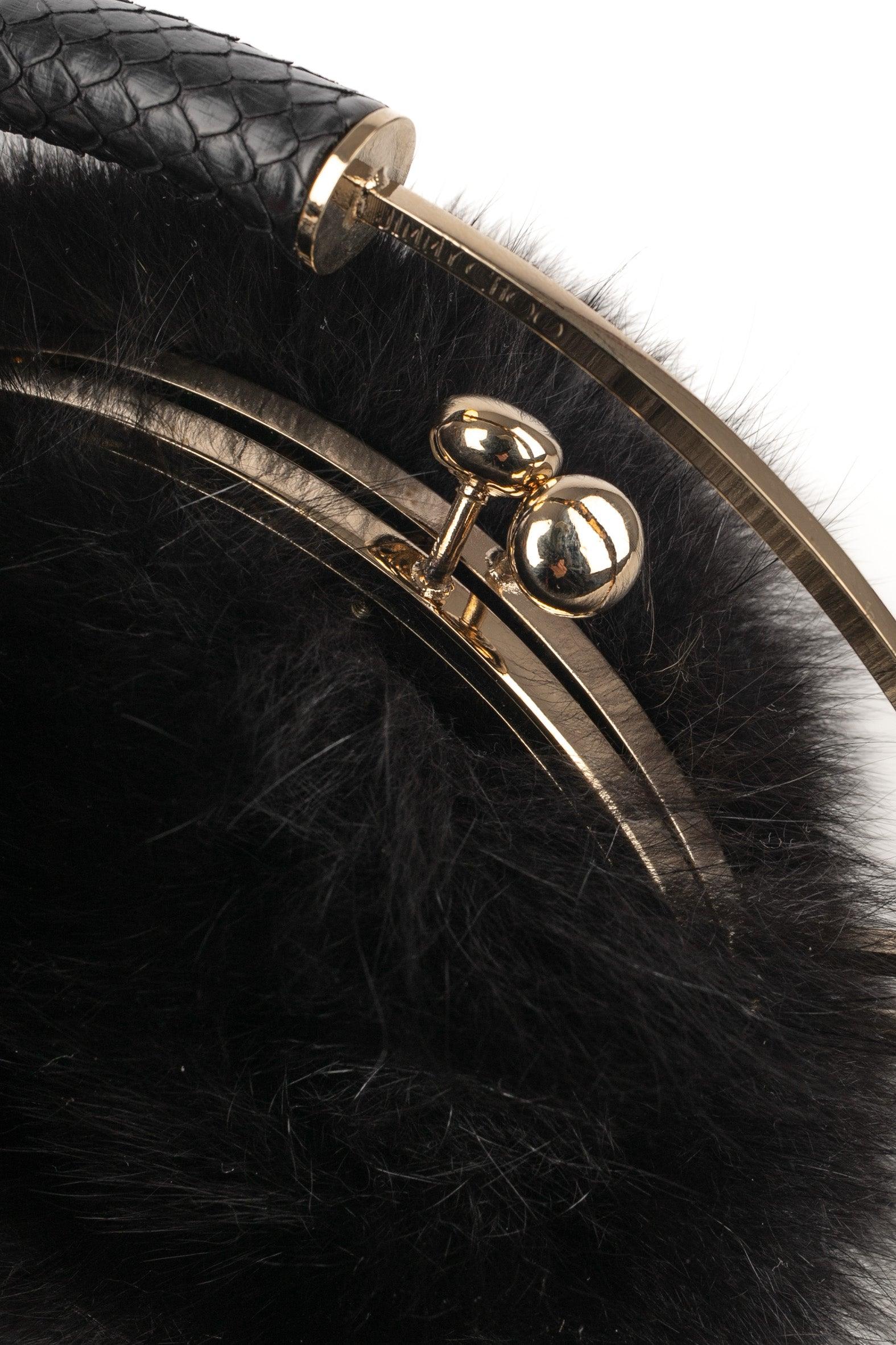 Jimmy Choo Golden Metal Round Handbag 2