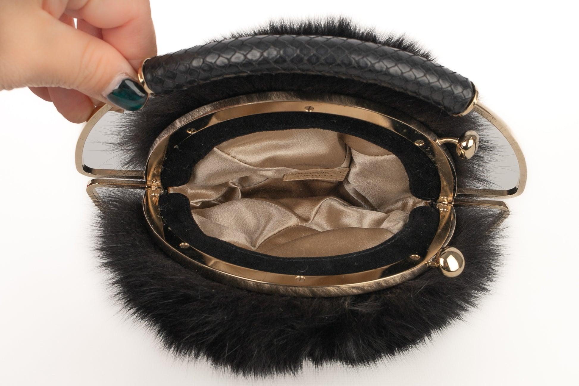 Jimmy Choo Golden Metal Round Handbag 3