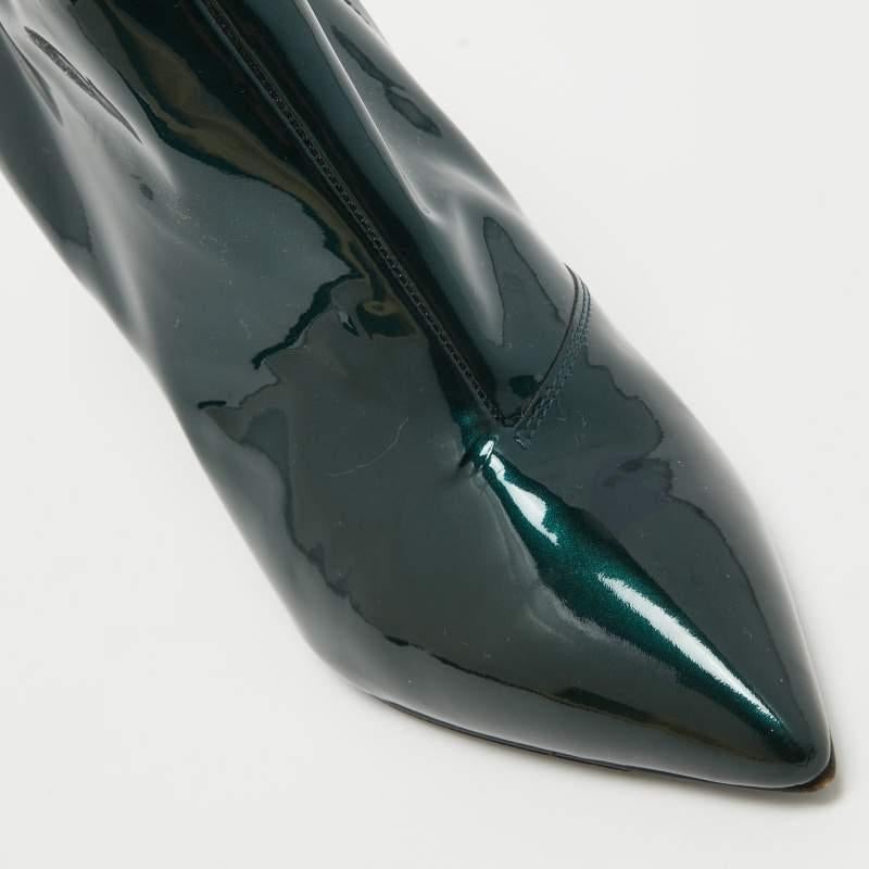 Jimmy Choo Botines de charol verde Talla 35.5 en venta 2
