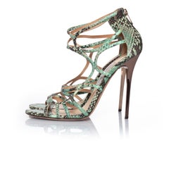 Jimmy Choo, Sandali gladiatore in pitone verde