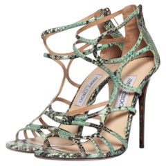 Jimmy Choo, Sandali gladiatore in pitone verde
