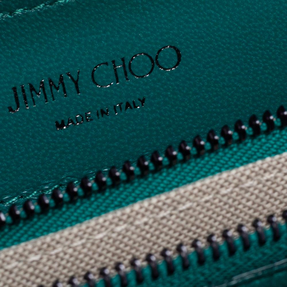 Jimmy Choo Green Suede And Leather Rebel Tote 6