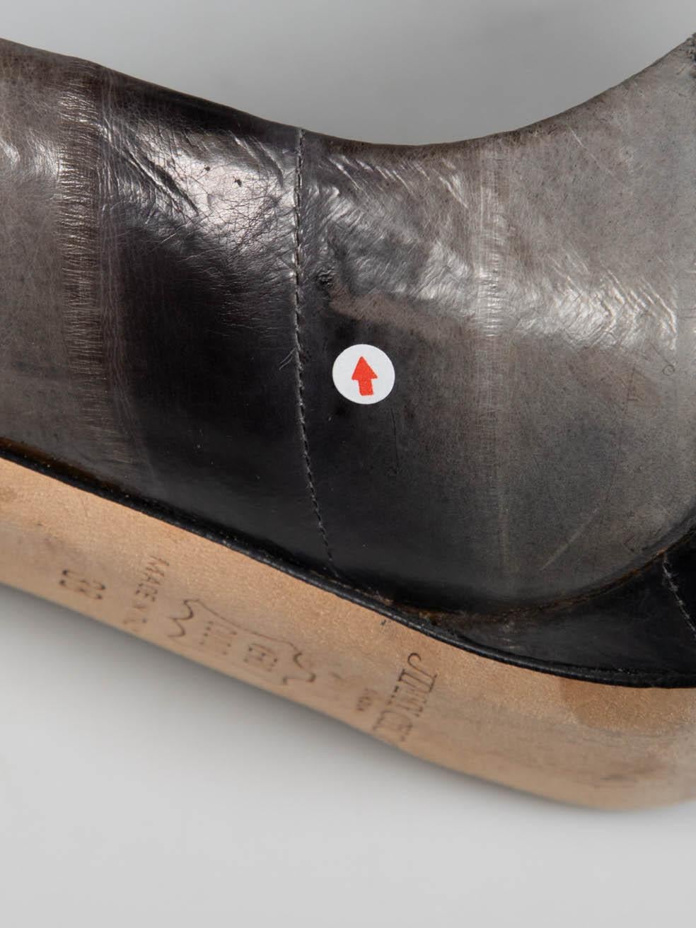 Jimmy Choo Graue Aalhaut-Pumps Größe IT 38 im Angebot 5