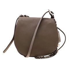 Jimmy Choo Grey Leather BonBon Crossbody Bag