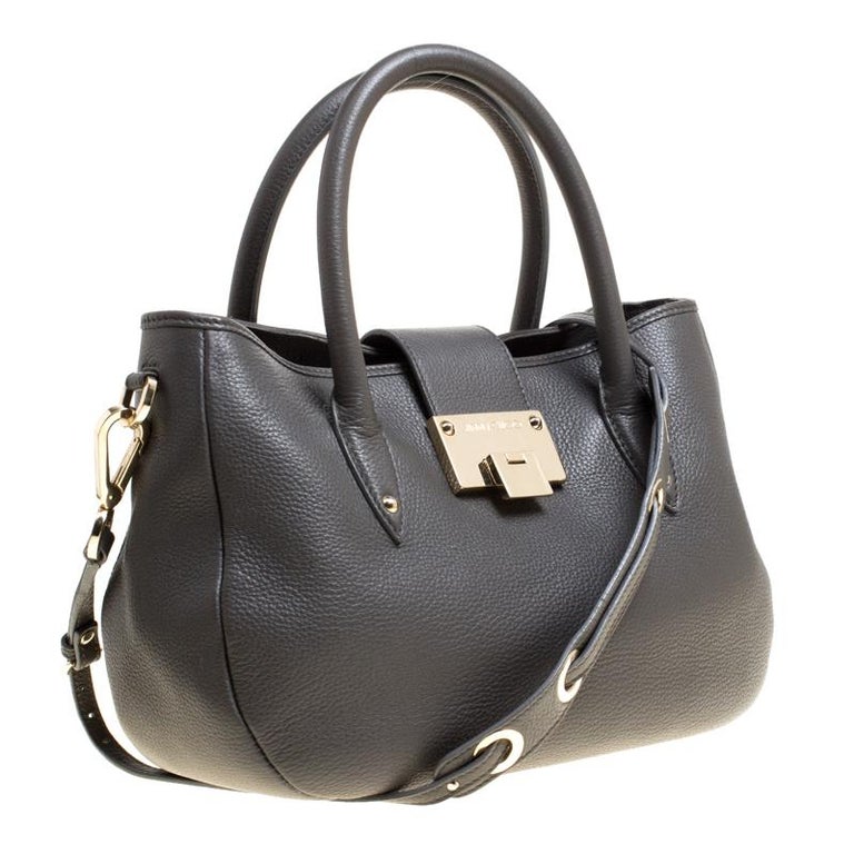Jimmy Choo Grey Leather Shoulder Bag For Sale at 1stDibs