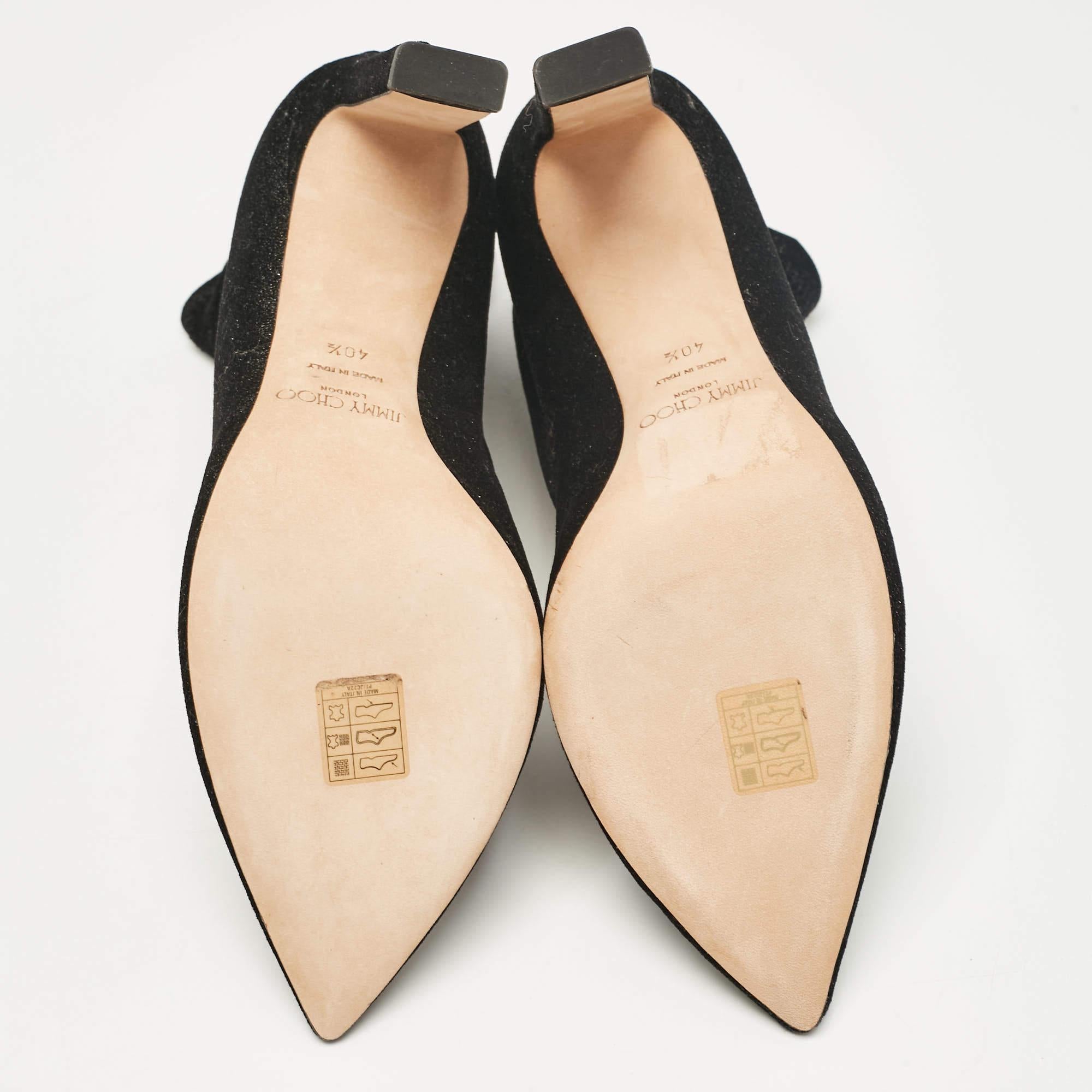 Jimmy Choo Botines de tela de lúrex gris Talla 40.5 en venta 1