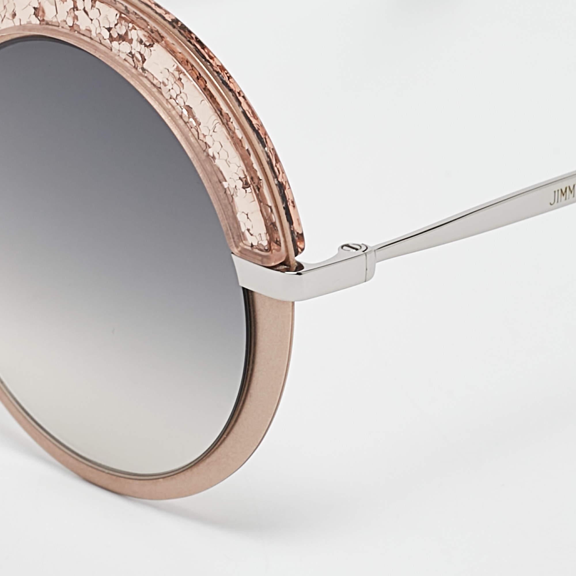Jimmy Choo Gafas de sol redondas Gotha/S Gradiente Gris/Melocotón en Bastante bueno estado para la venta en Dubai, Al Qouz 2