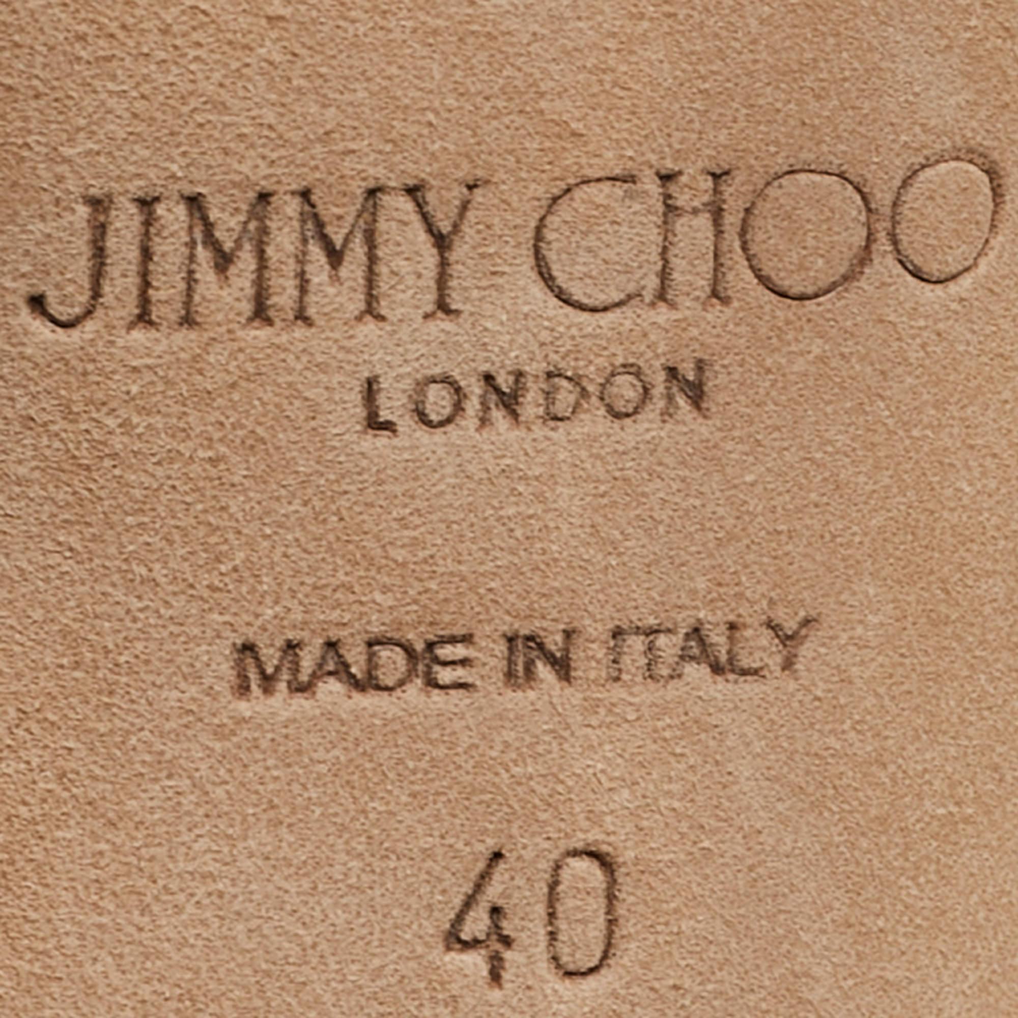 Jimmy Choo Grey Suede Breslin Slingback Pumps Size 40 In Good Condition For Sale In Dubai, Al Qouz 2