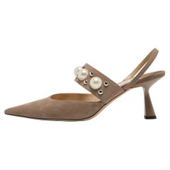 Jimmy Choo escarpins Breslin en daim gris, taille 40