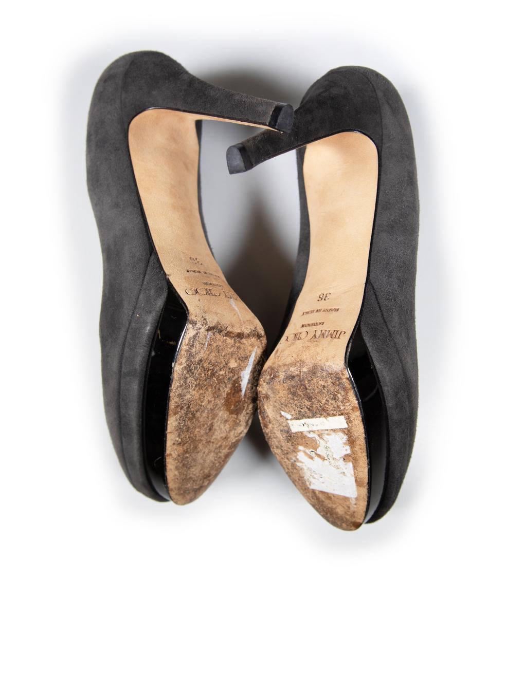 Jimmy Choo escarpins à plateforme grises taille IT 36 Bon état - En vente à London, GB