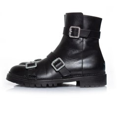 Jimmy Choo, Hank flat jewel buckle ankle boots