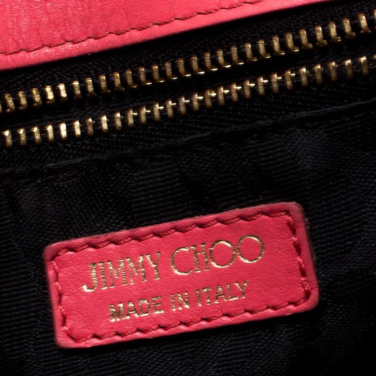 Jimmy Choo Hot Pink Leather Mini Ruby Crossbody Bag For Sale at 1stDibs