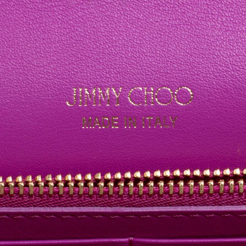 Jimmy Choo Hot Pink Patent Leather Milla Clutch Bag 1