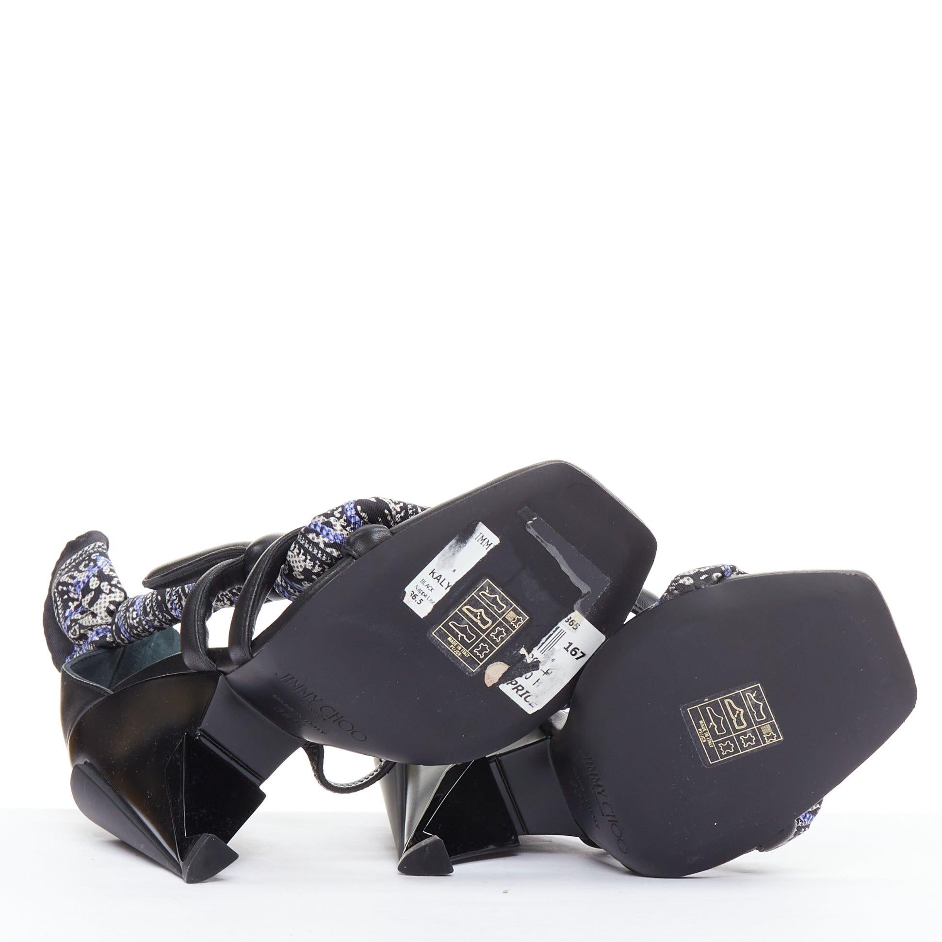 JIMMY CHOO Kalypso escarpins à talons architecturaux noirs EU36,5 en vente 5