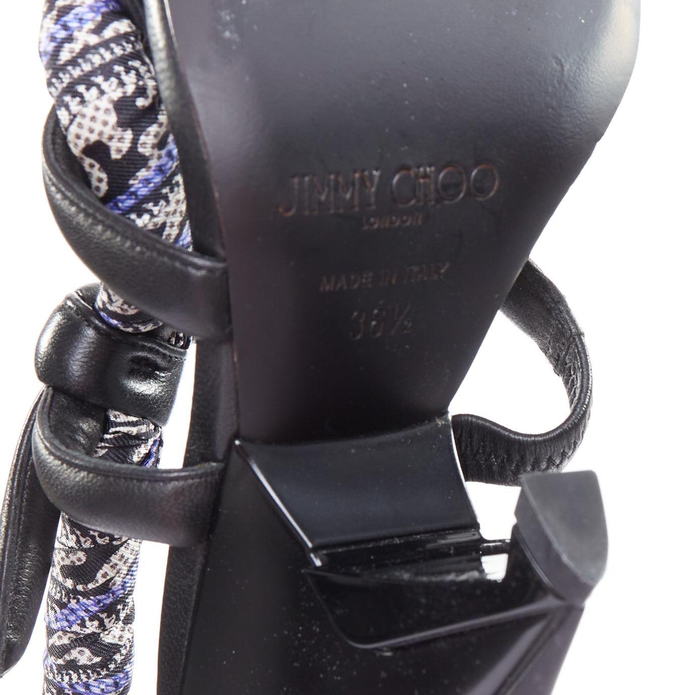 JIMMY CHOO Kalypso escarpins à talons architecturaux noirs EU36,5 en vente 6
